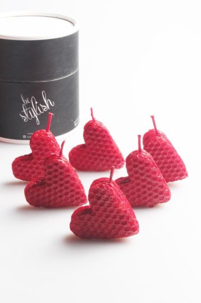Zarias's Balmumu Kutulu Kalp Tealight 6 lı