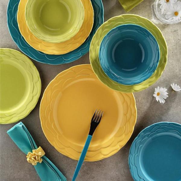 Kütahya Porselen Athena 24 Parça Yemek Seti 1R 75-Sarı