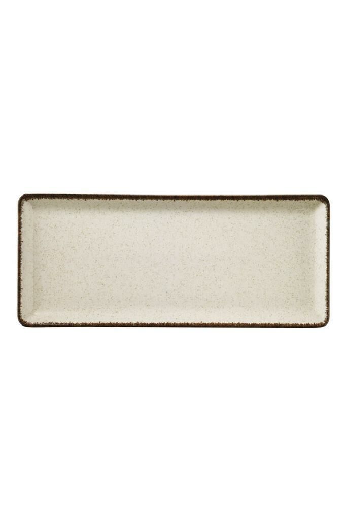 Pearl 35x15 cm Dikdörten Düz Tabak Tarçın