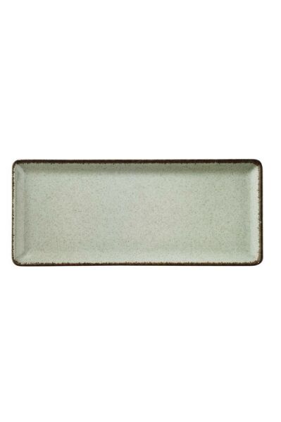 Pearl 35x15 cm Dikdörten Düz Tabak Yeşil
