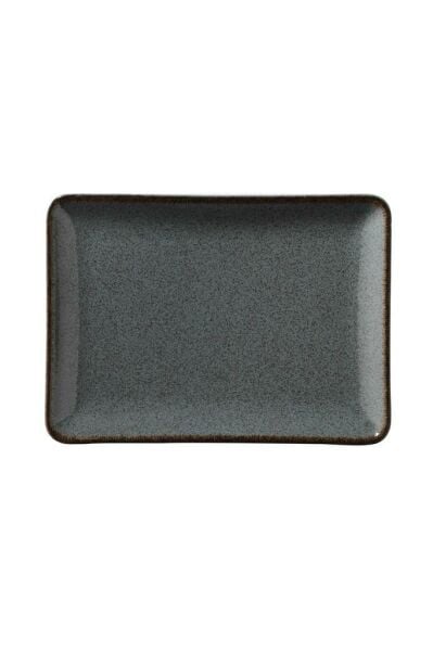 Pearl 35x26 cm Dikdörten Düz Tabak Mavi