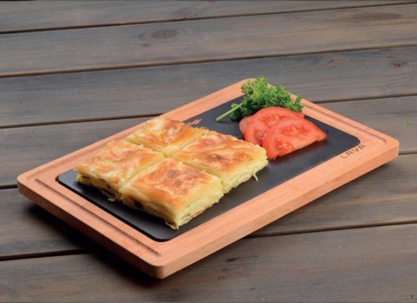 Lava Porselen Plakalı Ahşap Et Tahtası 20x30 cm