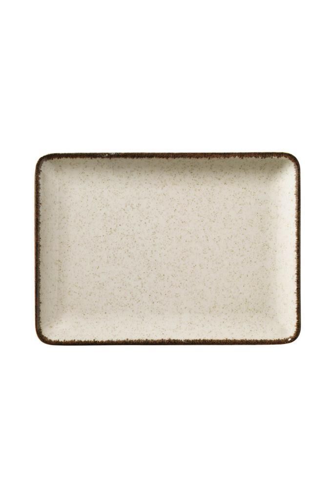 Pearl 27X20 cm Dikdörten Düz Tabak Tarçın