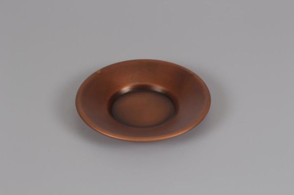 Galvaniz Çay Tabağı Bakır Rengi 13 Cm
