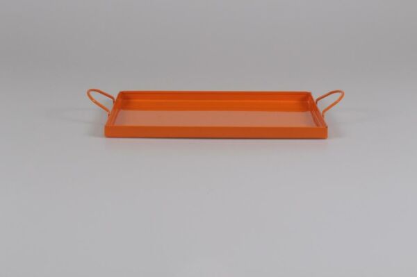 Galvaniz Dikdörtgen Kulplu Tepsi 24 Cm