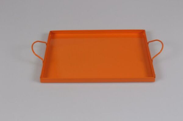 Galvaniz Dikdörtgen Kulplu Tepsi 24 Cm