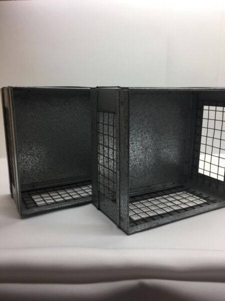 Galvaniz Tanzım Kare Kafes Saksı 1 Adet Metal