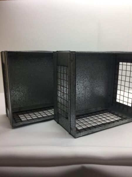 Galvaniz Tanzım Kare Kafes Saksı 1 Adet Metal