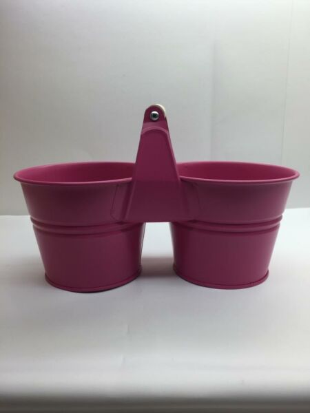 Galvaniz İkiz Kova Pembe Renk