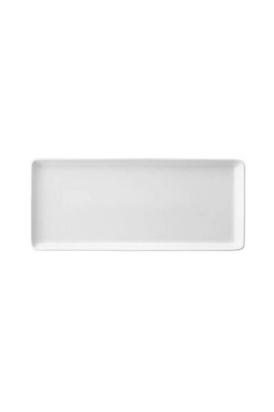 Kütahya Porselen Tan 35x15 cm Dikdörtgen Sunum Tabağı