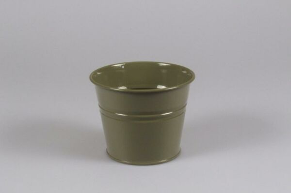 Galvaniz Kova Yeşil Renk 14 Cm