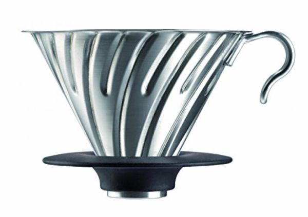 Dripper v60 02 Metal Gümüş Gri