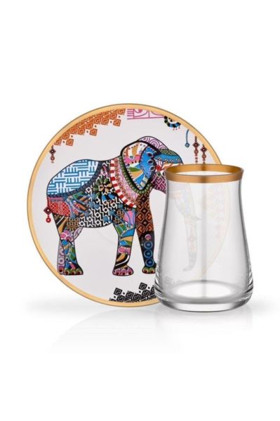 Glore Tarabya Çay Bardağı Seti 6 lı Elephant  35241