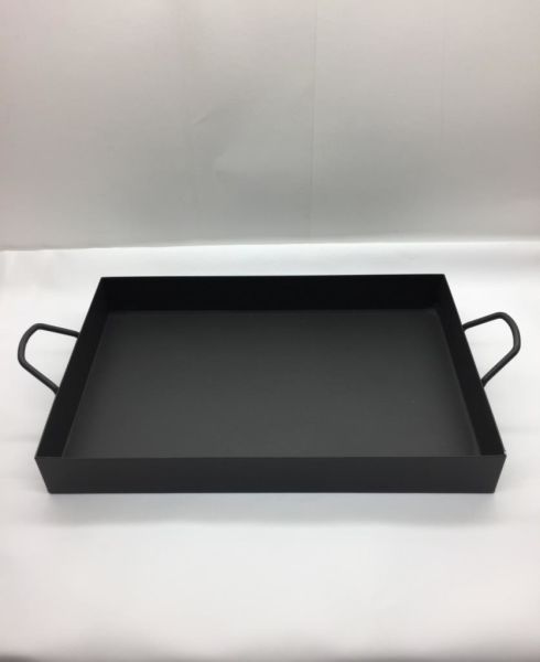 Behçet Dikdörtgen Sunum Tepsisi Füme 20*30 Cm