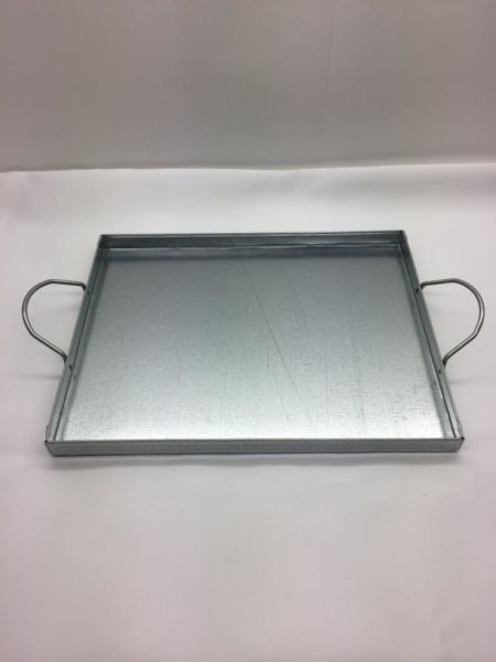 Behçet Dikdörtgen Sunum Tepsisi Metal 18*23 Cm