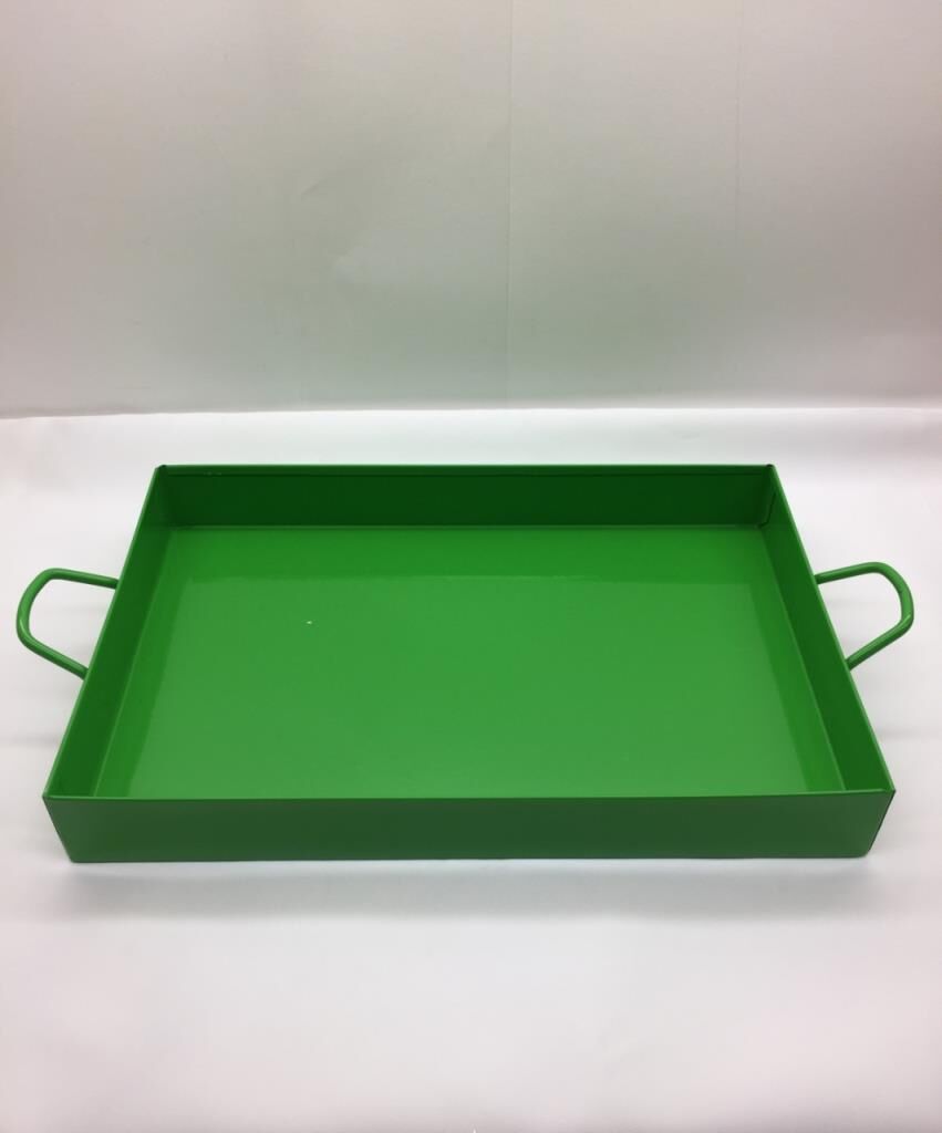 Behçet Dikdörtgen Sunum Tepsisi Yeşil 20*30 Cm