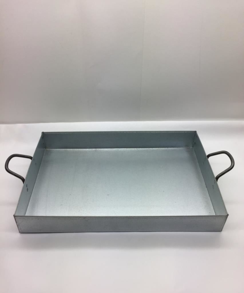 Behçet Dikdörtgen Sunum Tepsisi Metal 20*30 Cm