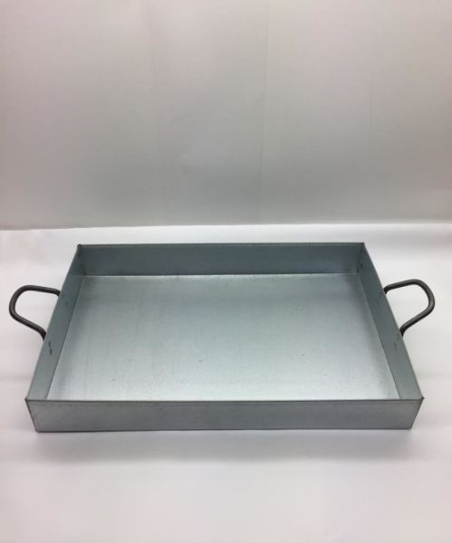 Behçet Dikdörtgen Sunum Tepsisi Metal 20*30 Cm