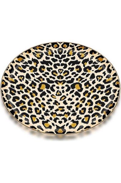 Glore Pasta Tabağı Seti 6 lı Leopar