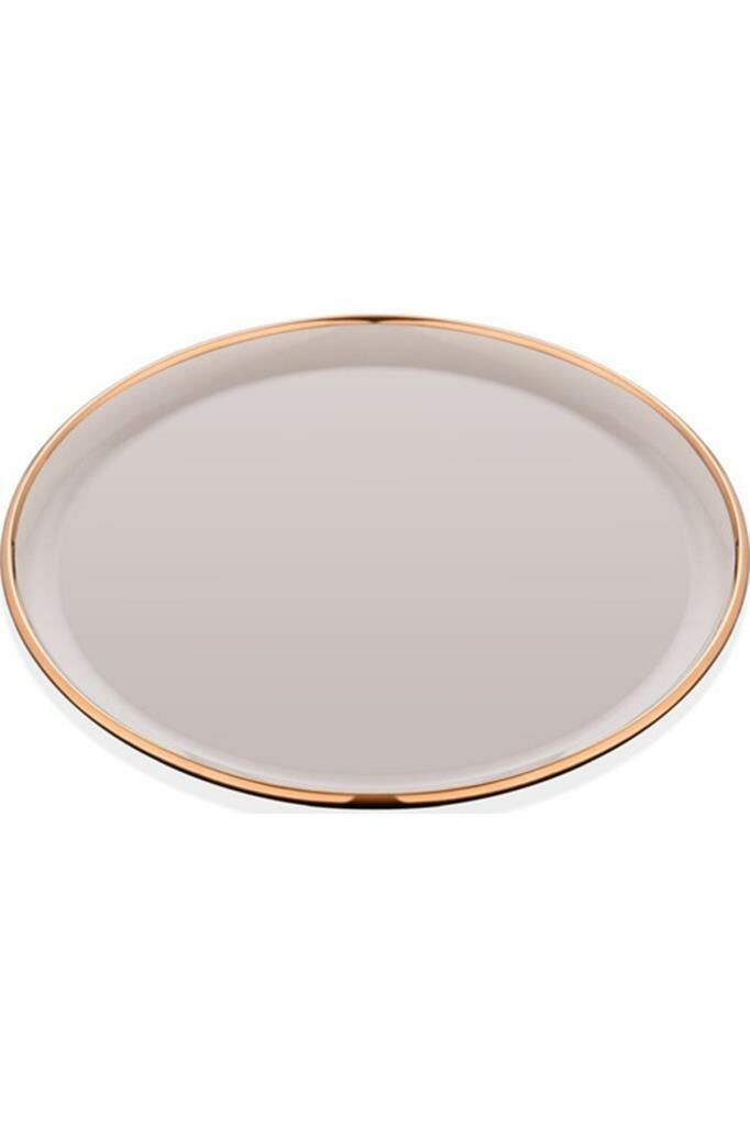 Glore Pasta Tabağı Seti 6 lı Krem Rose Gold