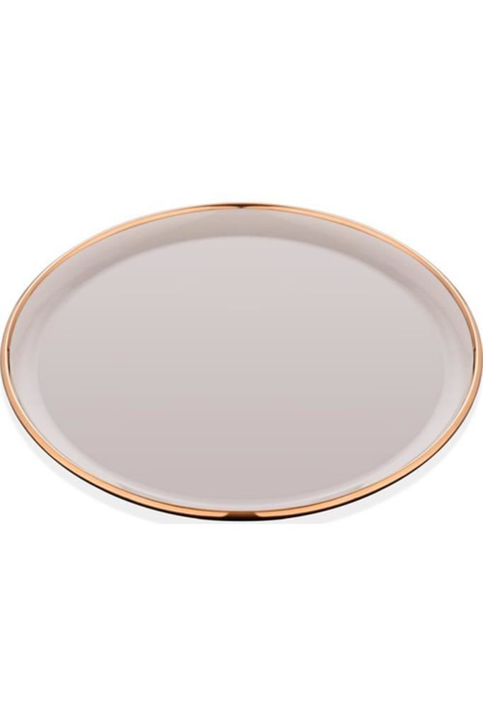 Glore Servis Tabağı Seti 6 lı Krem Rose Gold