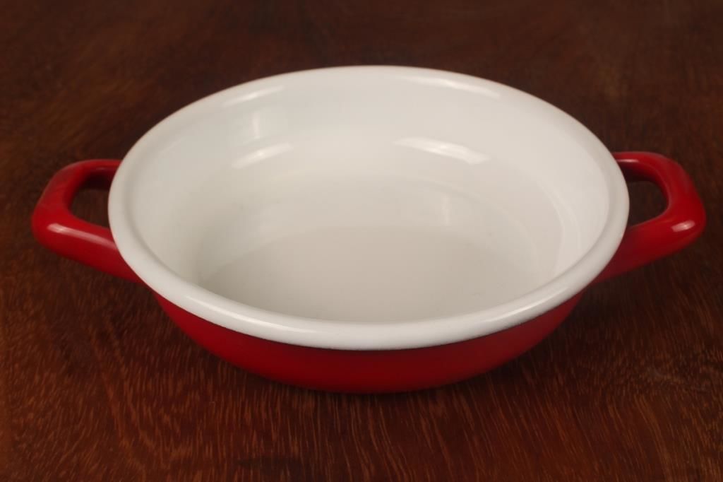 Emaye Küçük Sahan Kırmızı 17 Cm