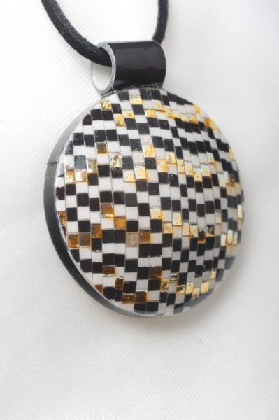 Zarias's Kolye Aurora Quilling Siyah desenli