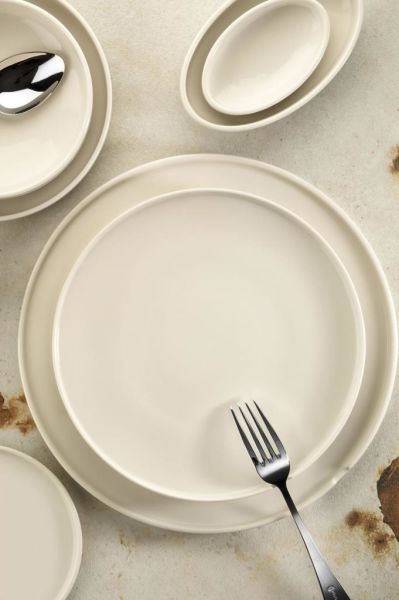 Kütahya Porselen Chef Taste Of 19 cm Düz Tabak Krem 6 lı