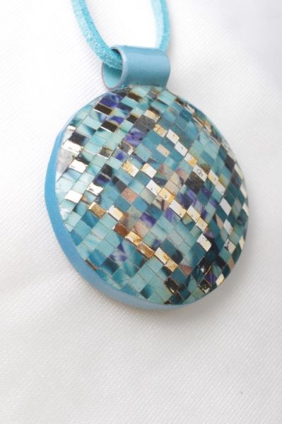 Zarias's Kolye Olivia Quilling Mavı Desenli