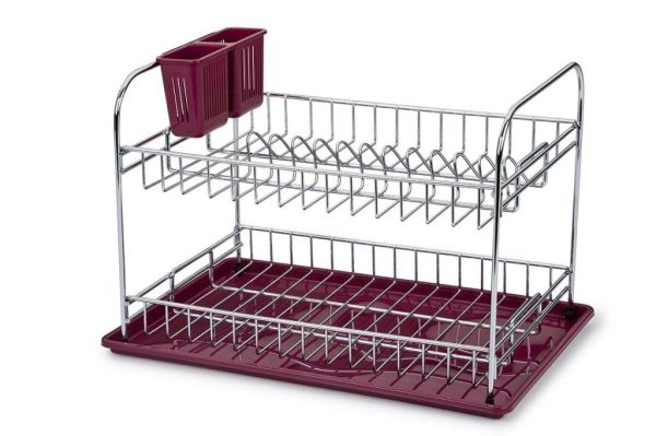 Bora İki Katlı Metal Tabaklık Tepsili