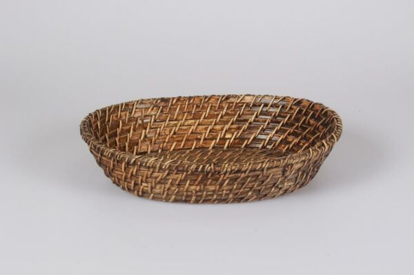 Rattan Ekmek Sepeti Oval 36 Cm