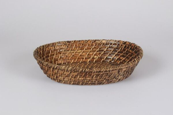 Rattan Ekmek Sepeti Oval 36 Cm