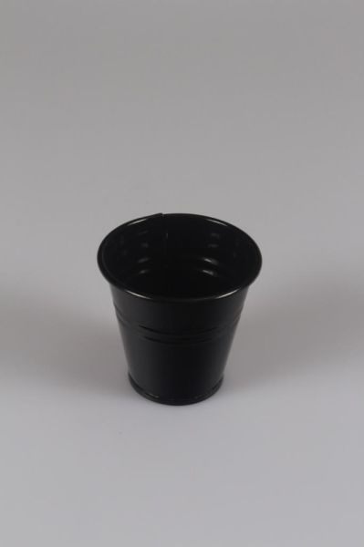 Galvaniz Kova Mini Siyah Renk 9 cm