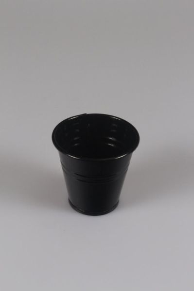 Galvaniz Kova Mini Siyah Renk 9 cm