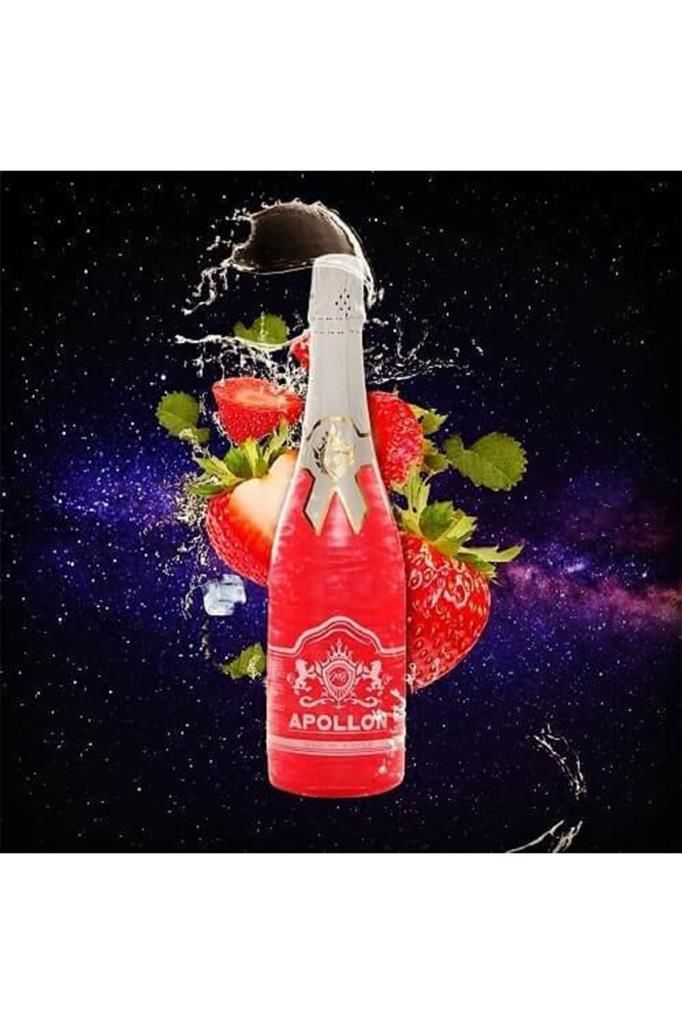 MB Apollon Alkolsüz Şampanya Çilek Aromalı Simli