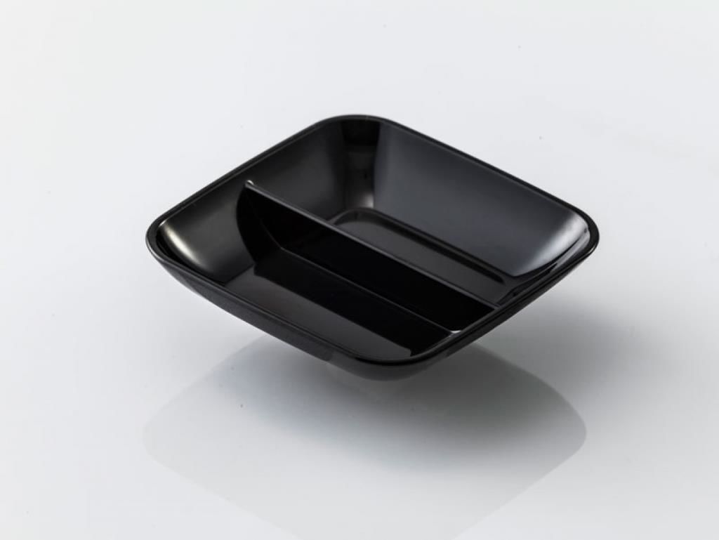 GastroPlast Sosluk - Reçellik 2 Bölmeli Siyah