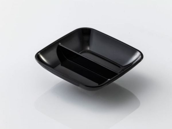 GastroPlast Sosluk - Reçellik 2 Bölmeli Siyah
