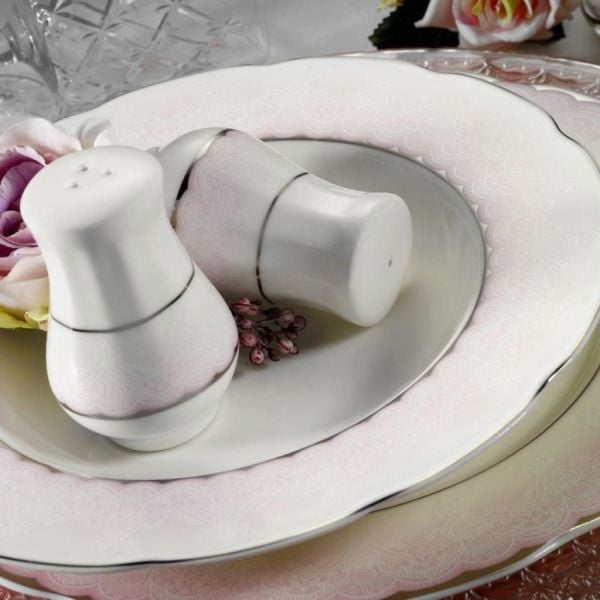 Kütahya Porselen Bone Olympos 62 Parça 92904 Desenli Yemek Takımı