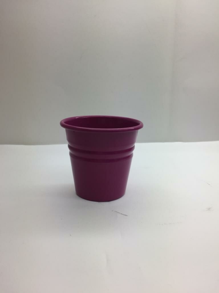 Galvaniz Kova Mini Renkli Pembe Parlak