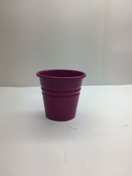 Galvaniz Kova Mini Renkli Pembe Parlak