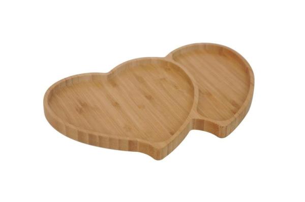 Bambum Amor Amor - İkili Kalp Tepsi