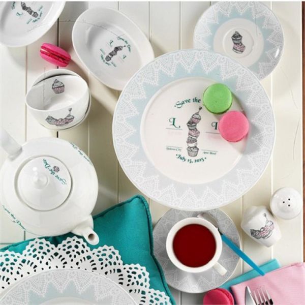 Kütahya Porselen 33 Parça 8364 Desen Cup Cake Kahvaltı Takımı