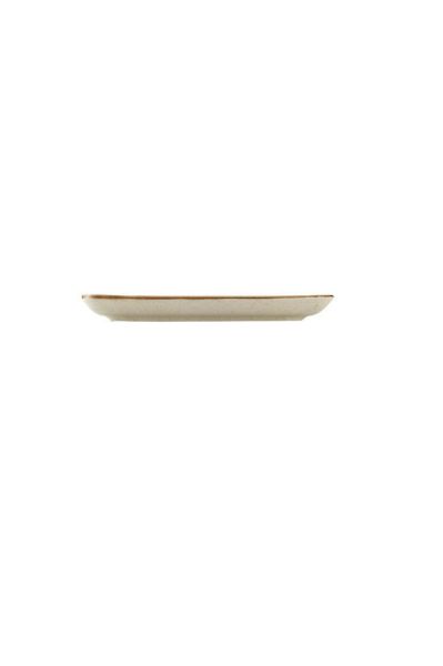 Ahşap Ayaklı Pearl Kare 25 cm Servis Tabağı Tarçın 9 cm