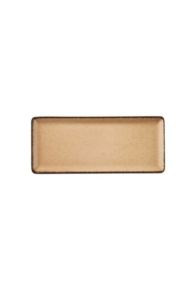 Pearl 35x15 Cm Düz Porselen Tabak Yavruağzı TAN35X15DU730P04