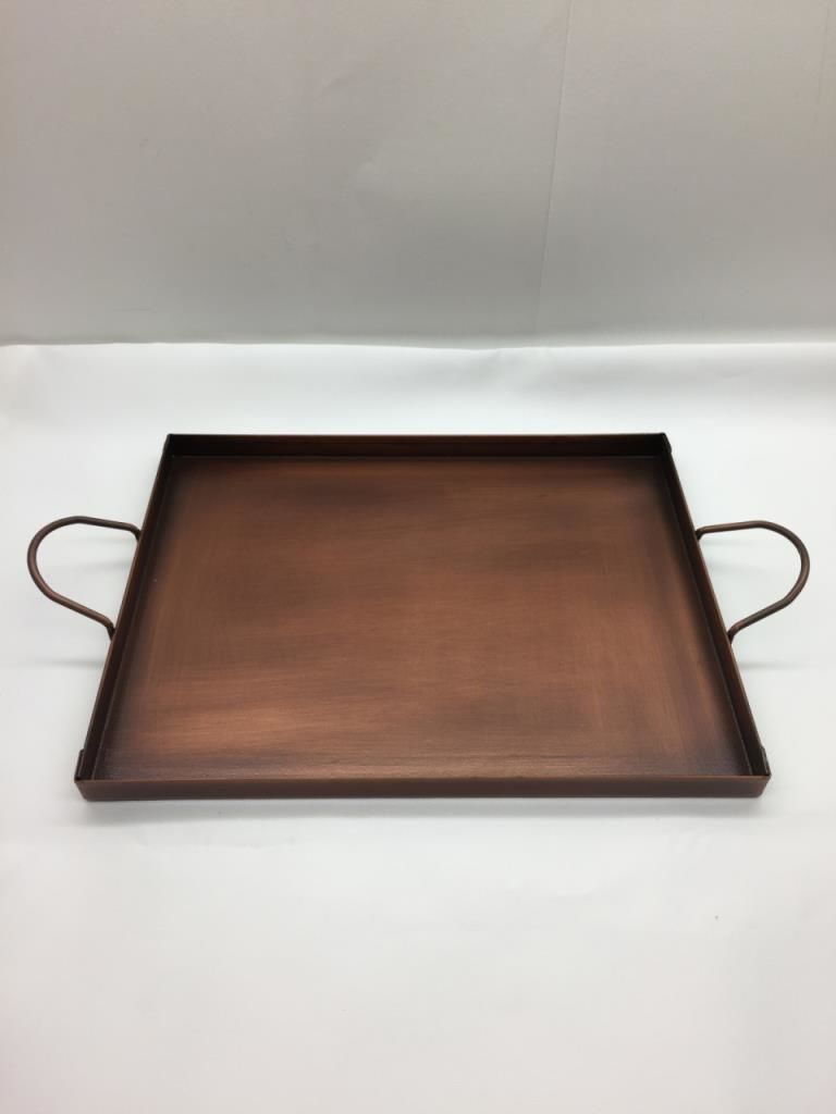 Behçet Dikdörtgen Sunum Tepsisi Bakır 18*23 Cm