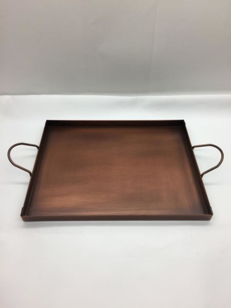 Behçet Dikdörtgen Sunum Tepsisi Bakır 18*23 Cm