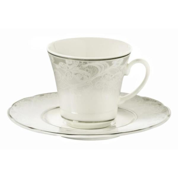 Kütahya Porselen Bone Olympos 9287 Desen Çay Fincan Takımı
