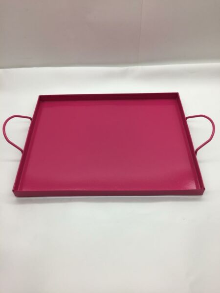 Behçet Dikdörtgen Sunum Tepsisi Pembe 18*23 Cm