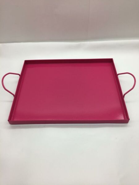 Behçet Dikdörtgen Sunum Tepsisi Pembe 18*23 Cm