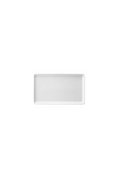 Kütahya Porselen Tan 18x13 cm Dikdörtgen Pasta-Sunum-Kahvaltı- Servis Tabağı 6 lı